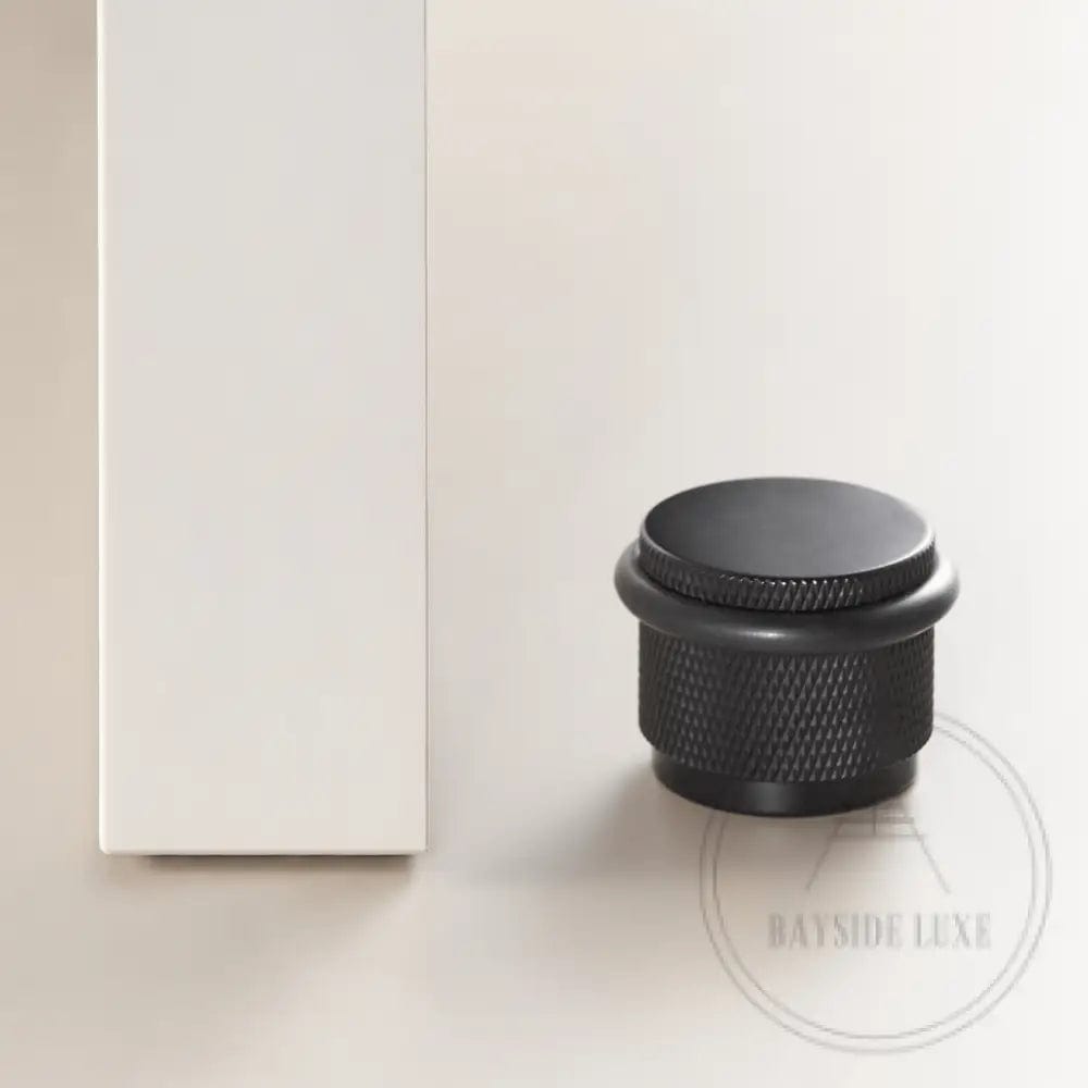 Door Stop Bayside Luxe - The Tamarama Solid Black Brass Door Stop