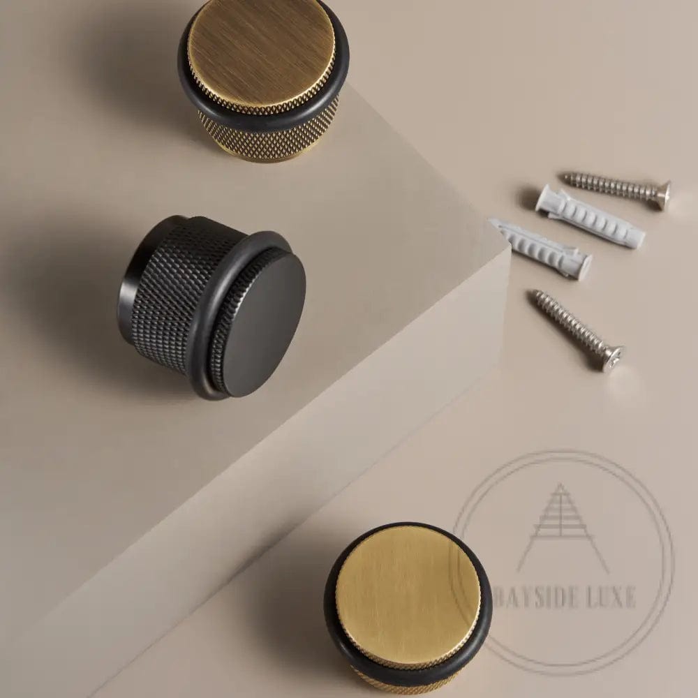 Door Stop Bayside Luxe - The Tamarama Solid Black Brass Door Stop