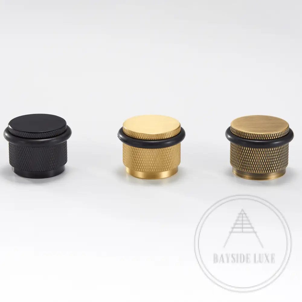 Door Stop Bayside Luxe - The Tamarama Solid Black Brass Door Stop