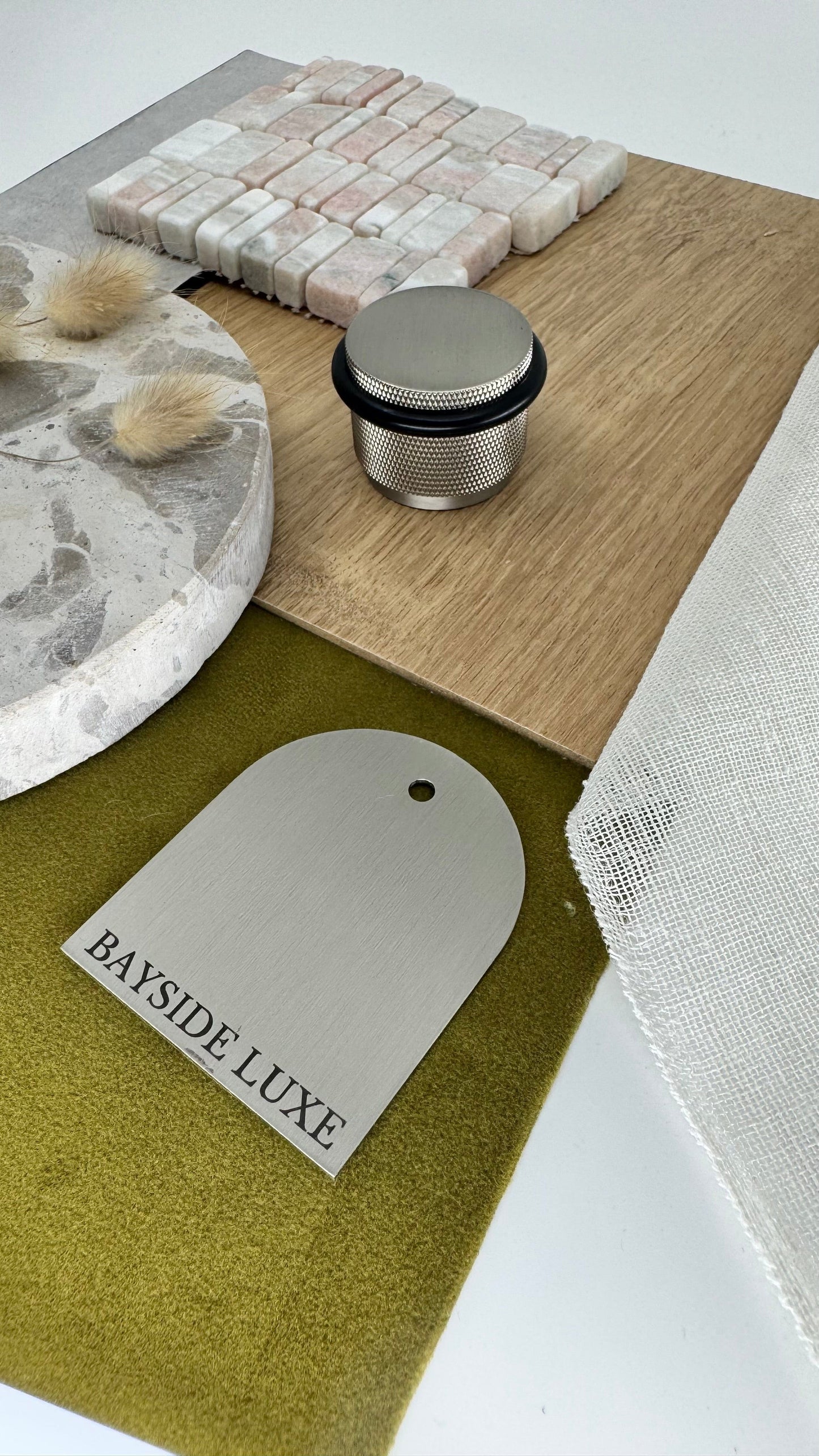 Door Stop Bayside Luxe - The Tamarama Solid Nickel Door Stop