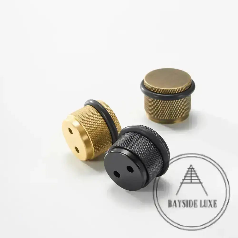 Door Stop Bayside Luxe - The Tamarama Solid Satin Brass Door Stop