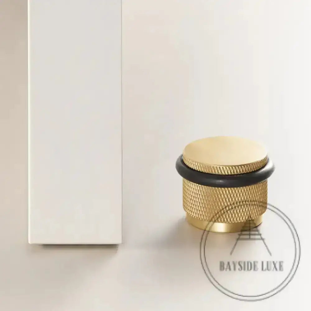 Door Stop Bayside Luxe - The Tamarama Solid Satin Brass Door Stop
