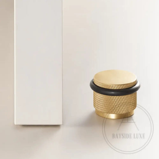 Door Stop Bayside Luxe - The Tamarama Solid Satin Brass Door Stop