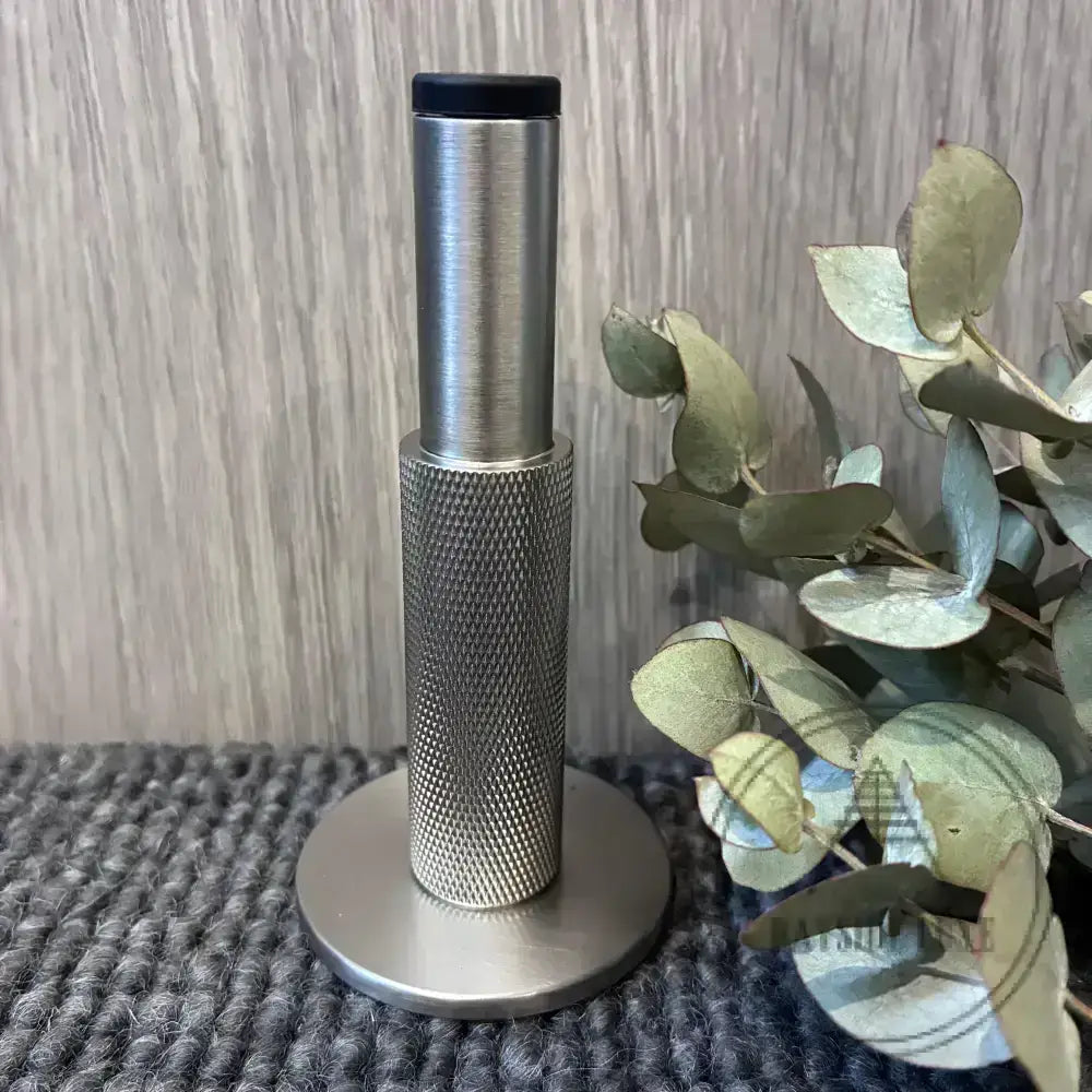 Door Stop Nickel Luxe Doorware - Somers Knurled Nickel Doorstop