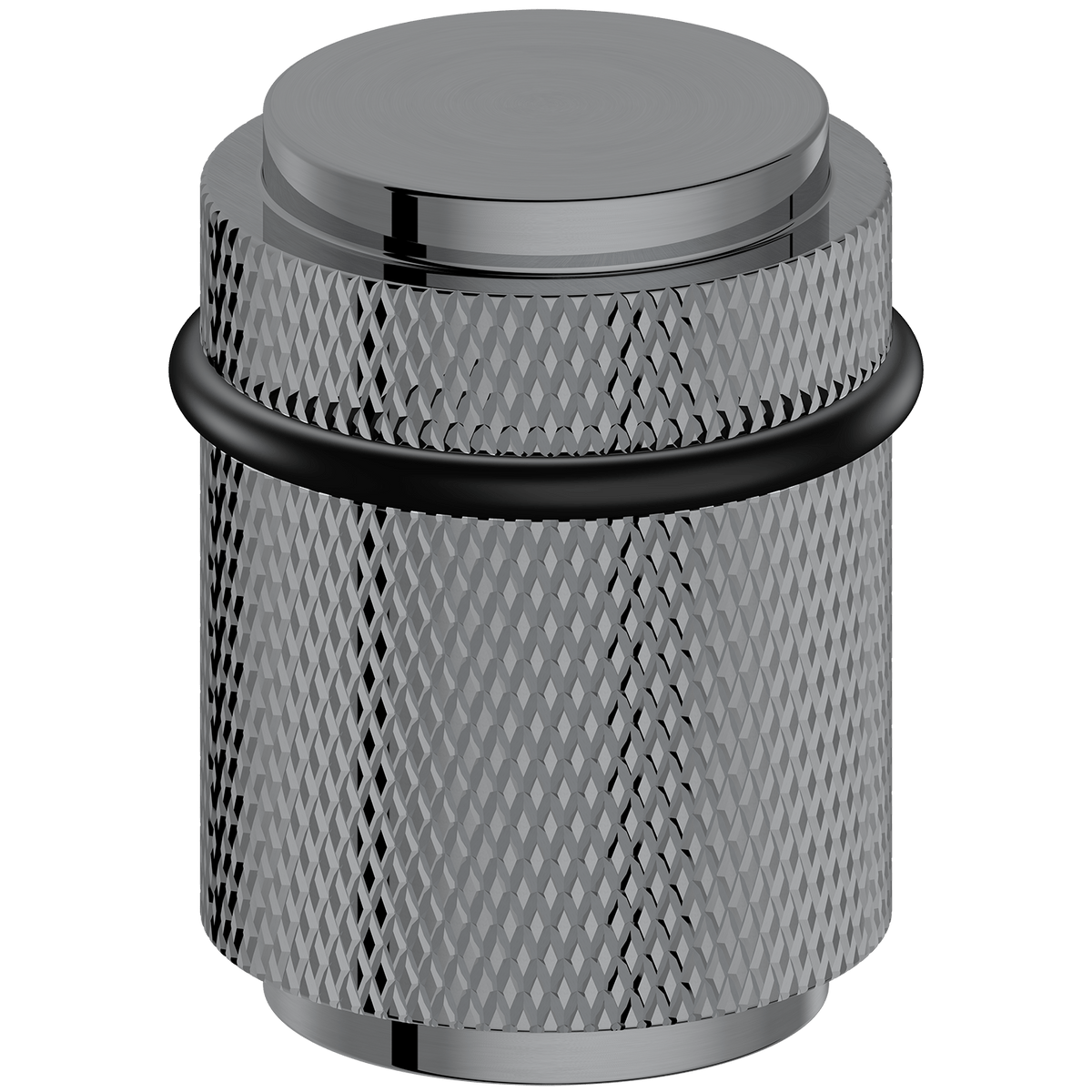 Door Stop Sydney Knurled Floor Mount Door Stop Gunmetal