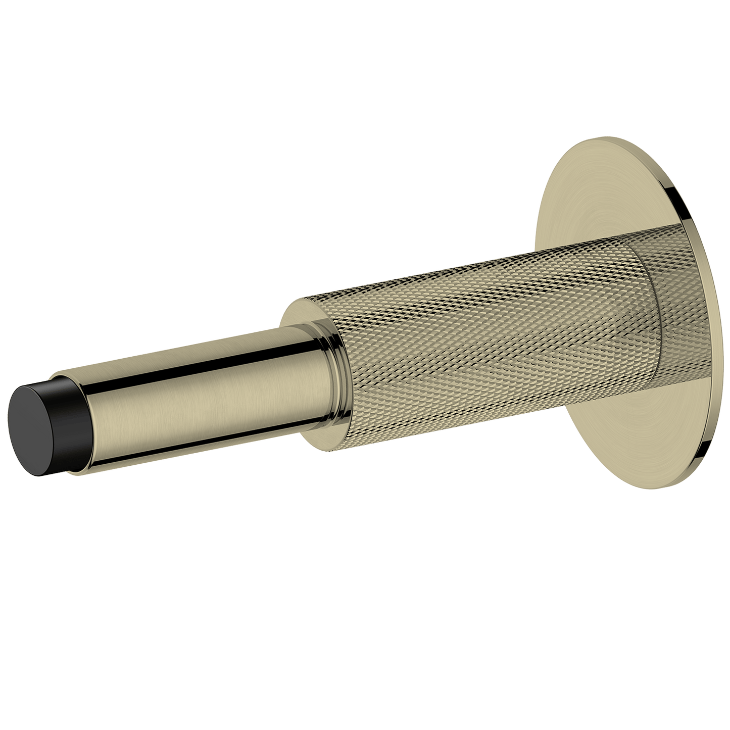 Door Stop Sydney Knurled Wall Mount Door Stop Satin Brass