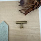 Hawthorn Antique Brass T Bar 50mm - Sample