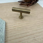 Hawthorn Antique Brass T Bar 50mm - Sample