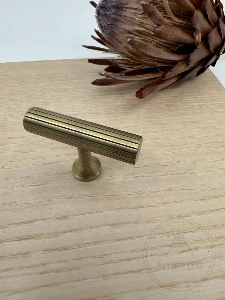 Hawthorn Antique Brass T Bar 50mm - Sample