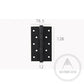 Hinges Luxe Doorware - Solid Brass Black Knurled Hinges