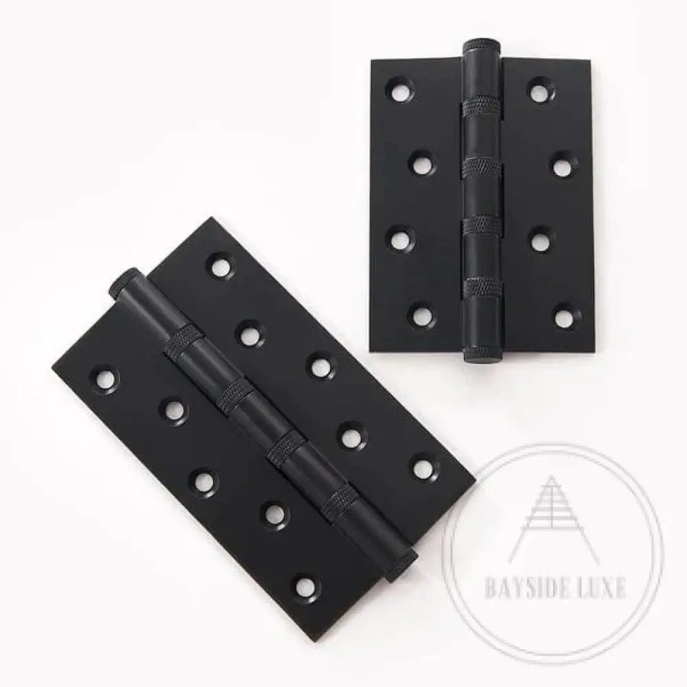 Hinges Luxe Doorware - Solid Brass Black Knurled Hinges