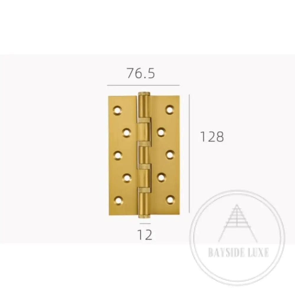 Hinges Luxe Doorware - Solid Brass Gold Knurled Hinges