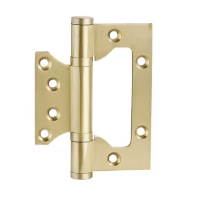 Hinges Medium 102mm / Satin Brass / Solid Brass Luxe Doorware - Solid Satin Brass Hirline Hinges