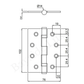 Hinges Sydney Luxe Door Hinge Antique Brass