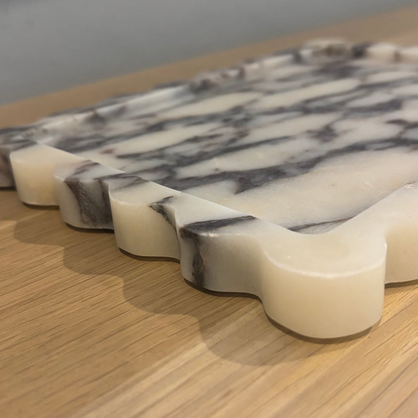 homeware, tea towel Bayside Luxe Calacatta Viola Marble Tray - 275mm