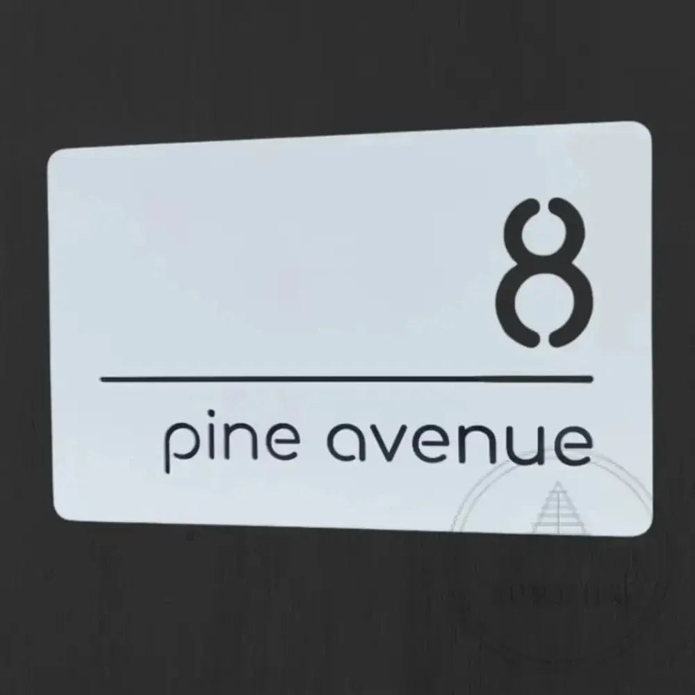 homeware, tea towel Bayside Luxe Personalised Acrylic House Sign - White