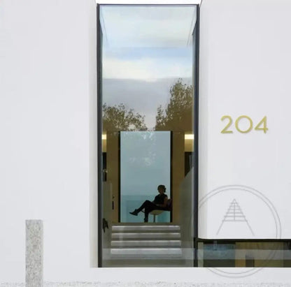 House Number 0 / Gold / 150mm Modern Bayside Luxe Floating House Numbers - Gold 150mm