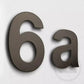 house number 1 / Black / 200mm Bayside Luxe Large Floating Numbers - Stainless Steel Black 200mm