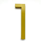 House Number 1 / Gold / 150mm Modern Bayside Luxe Floating House Numbers - Gold 150mm