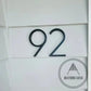 house number 9 / Black / 125mm Bayside Luxe - Black Floating and Flush House Numbers - 125mm