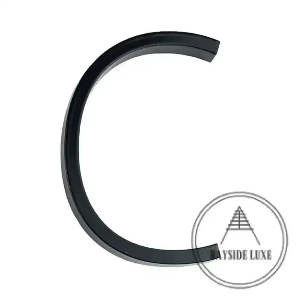 house number Bayside Luxe - Black Floating and Flush House Numbers - 125mm