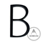 house number Bayside Luxe - Black Floating and Flush House Numbers - 125mm