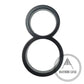 house number Bayside Luxe - Black Floating and Flush House Numbers - 125mm