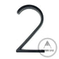 house number Bayside Luxe - Black Floating and Flush House Numbers - 125mm