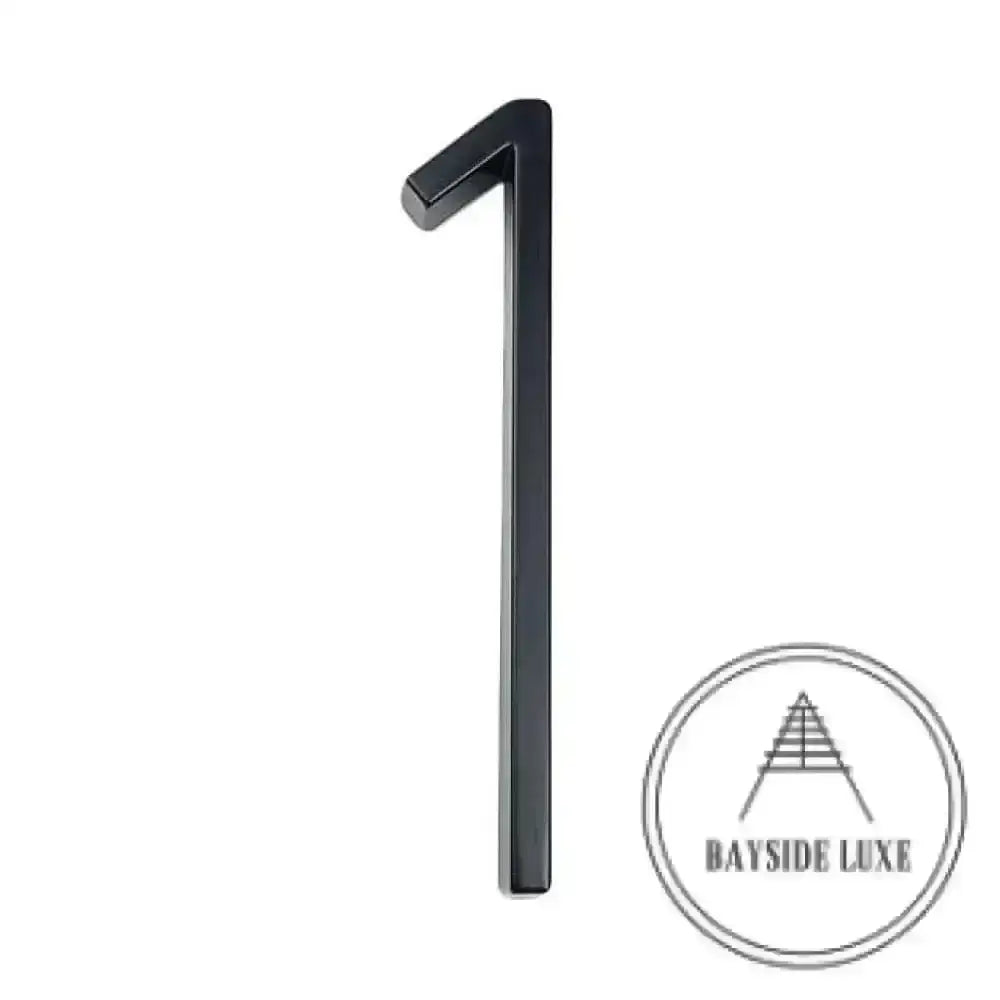house number Bayside Luxe - Black Floating and Flush House Numbers - 125mm