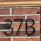 house number Bayside Luxe - Black Floating and Flush House Numbers - 125mm