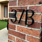 house number Bayside Luxe - Black Floating and Flush House Numbers - 125mm