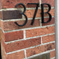 house number Bayside Luxe - Black Floating and Flush House Numbers - 125mm
