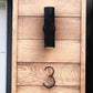 house number Bayside Luxe - Black Floating and Flush House Numbers - 125mm