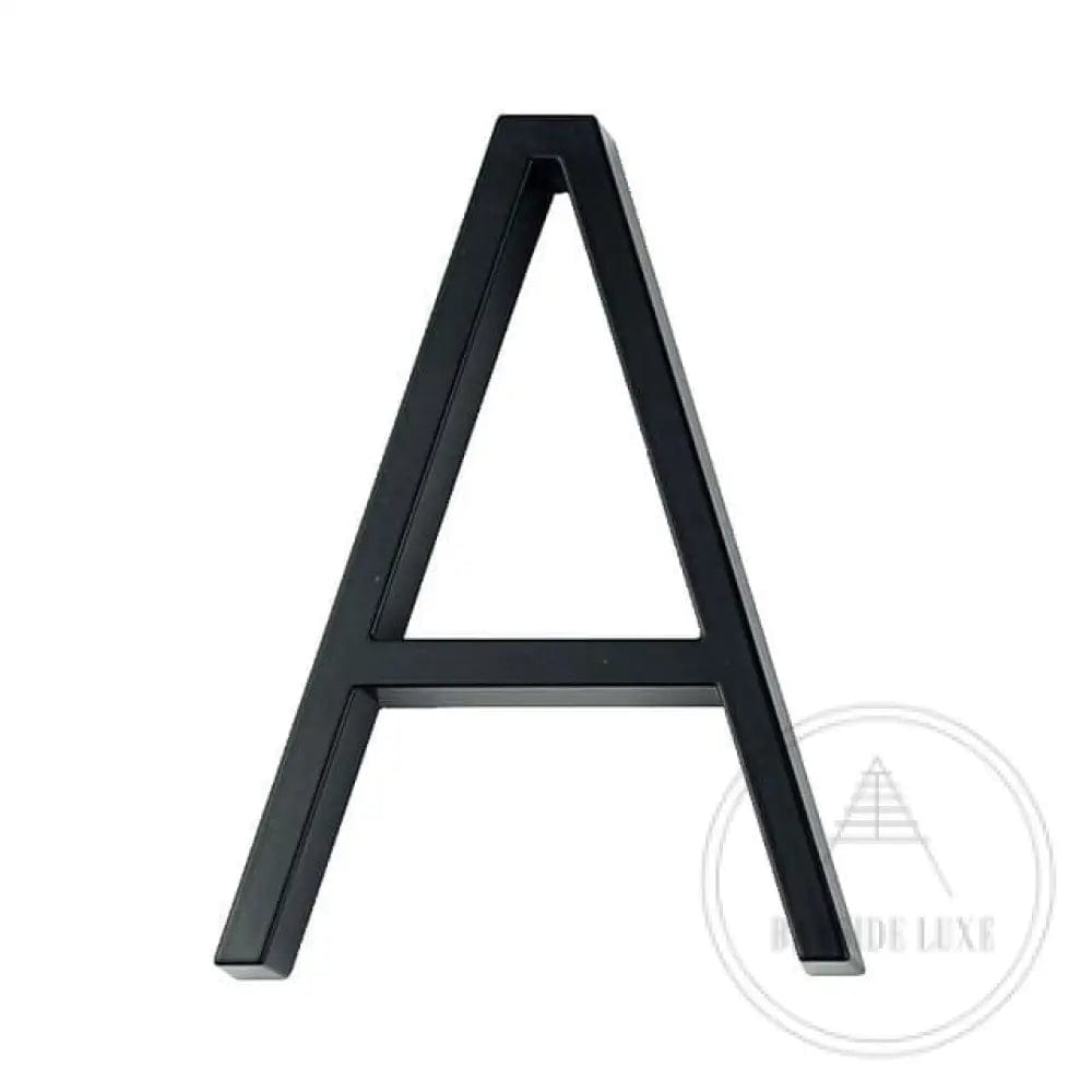 house number Bayside Luxe - Black Floating and Flush House Numbers - 125mm