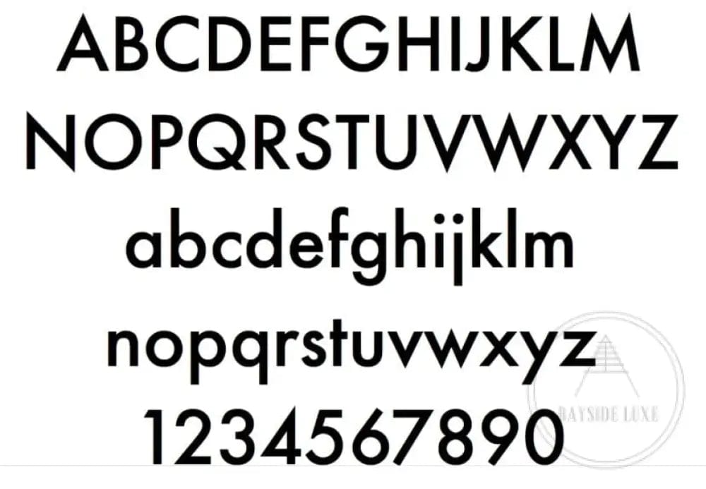 house number Bayside Luxe - Floating Letters & Numbers for Signage