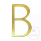 house number Bayside Luxe - Golden Brass Floating and Flush House Numbers - 125mm