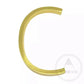 house number Bayside Luxe - Golden Brass Floating and Flush House Numbers - 125mm