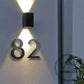 House Numbers 4 / Black / 150mm Modern Bayside Luxe Floating House Numbers - Black 150mm