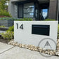 House Numbers 5 / Black / 150mm Modern Bayside Luxe Floating House Numbers - Black 150mm
