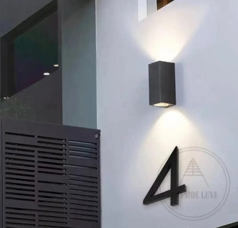 House Numbers 9 / Black / 150mm Modern Bayside Luxe Floating House Numbers - Black 150mm