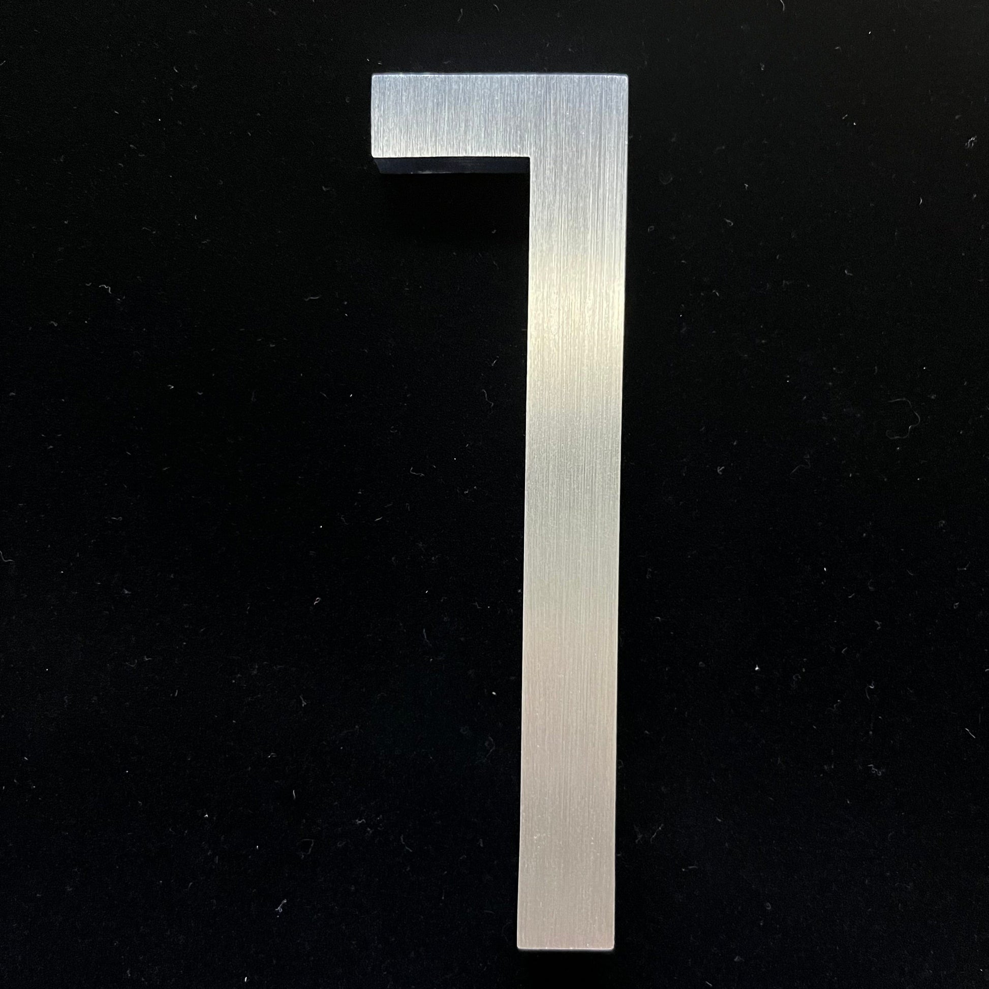 House Numbers and Letters 1 / 150mm / Brushed Silver Bayside Luxe Modern Floating House Numbers - Brushed Silver 150mm