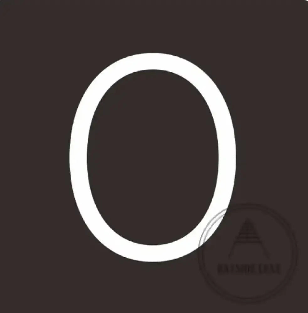 House Numbers and Letters 10 cm / 0 Bayside Luxe Signage - Solid White Brass Numbers and Letters - Watson's Bay 10cm