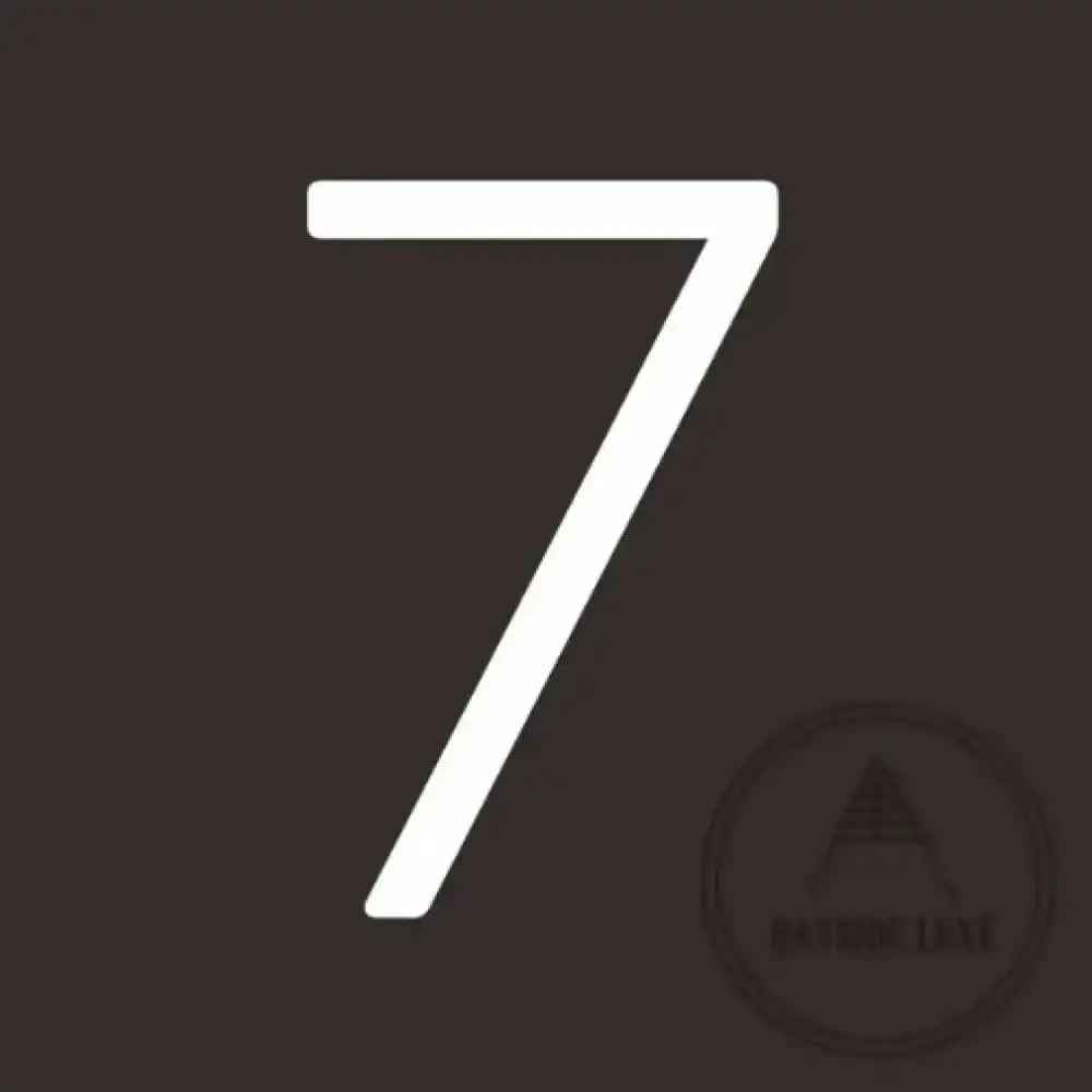 House Numbers and Letters 10 cm / 7 Bayside Luxe Signage - Solid White Brass Numbers and Letters - Watson's Bay 10cm