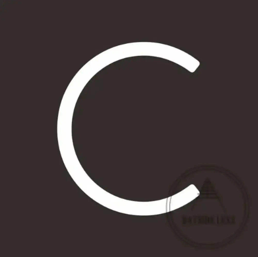 House Numbers and Letters 10 cm / C Bayside Luxe Signage - Solid White Brass Numbers and Letters - Watson's Bay 10cm