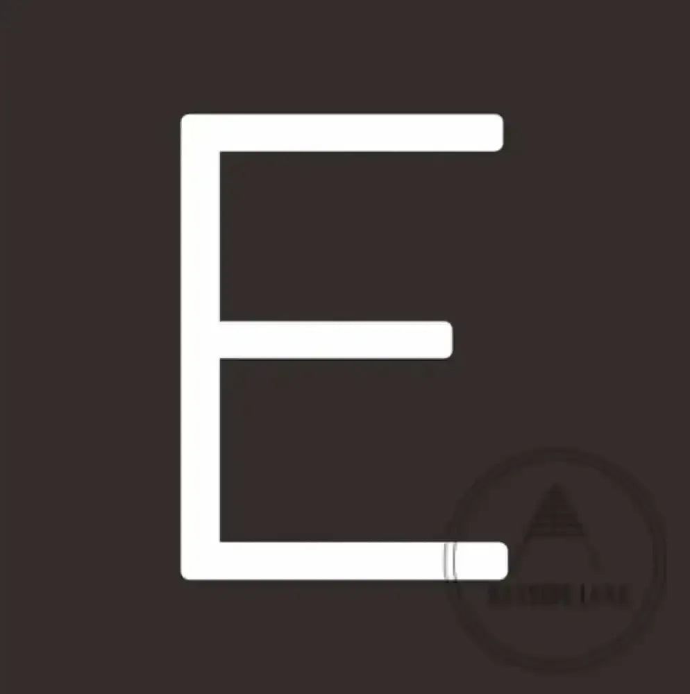 House Numbers and Letters 10 cm / E Bayside Luxe Signage - Solid White Brass Numbers and Letters - Watson's Bay 10cm