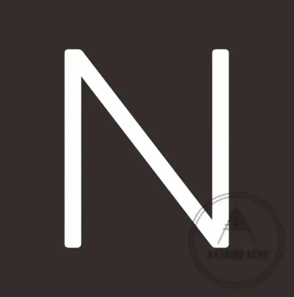 House Numbers and Letters 10 cm / N Bayside Luxe Signage - Solid White Brass Numbers and Letters - Watson's Bay 10cm