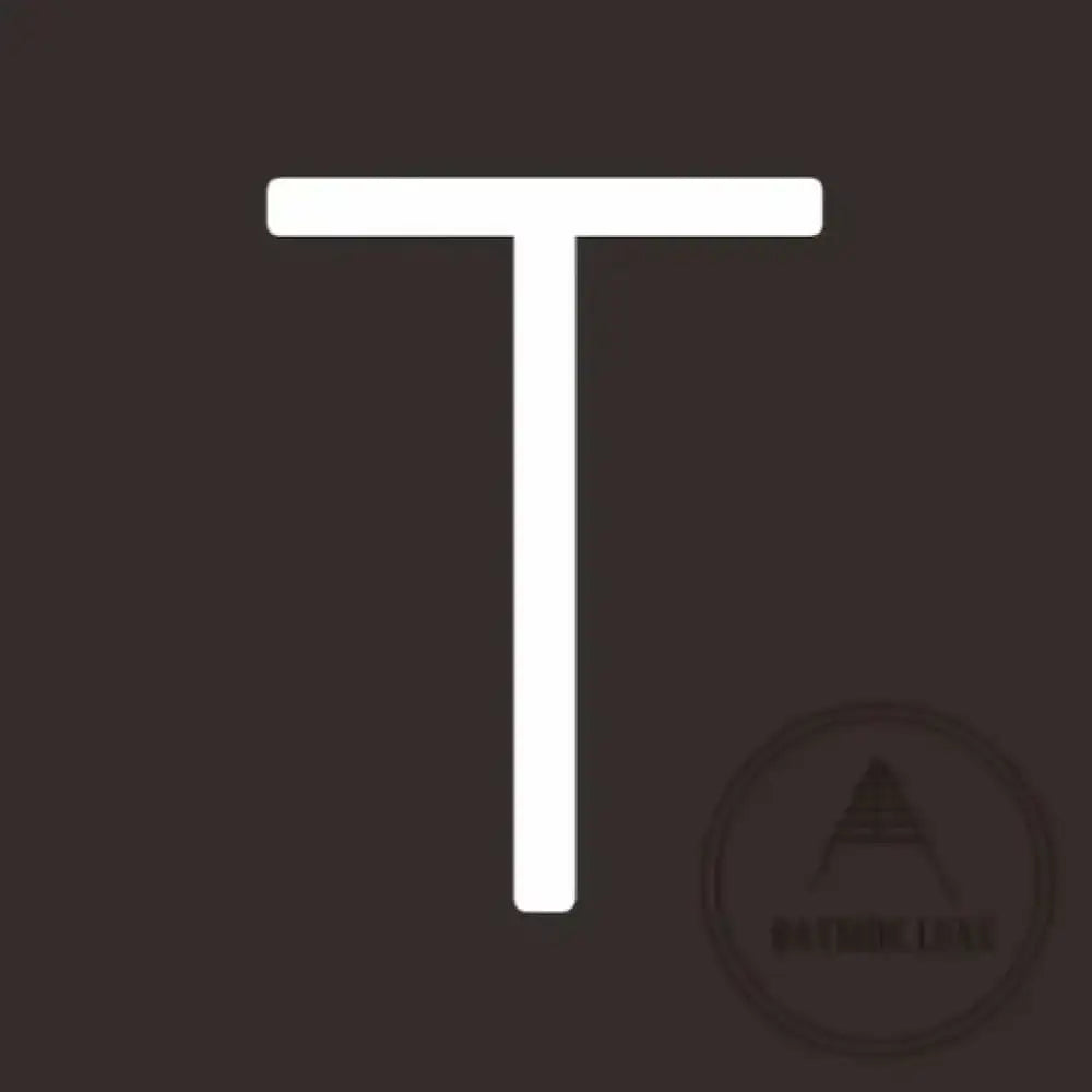 House Numbers and Letters 10 cm / T Bayside Luxe Signage - Solid White Brass Numbers and Letters - Watson's Bay 10cm