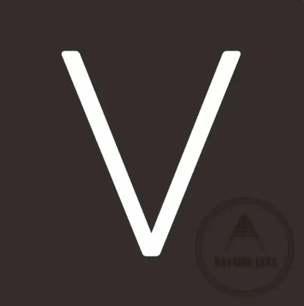 House Numbers and Letters 10 cm / V Bayside Luxe Signage - Solid White Brass Numbers and Letters - Watson's Bay 10cm