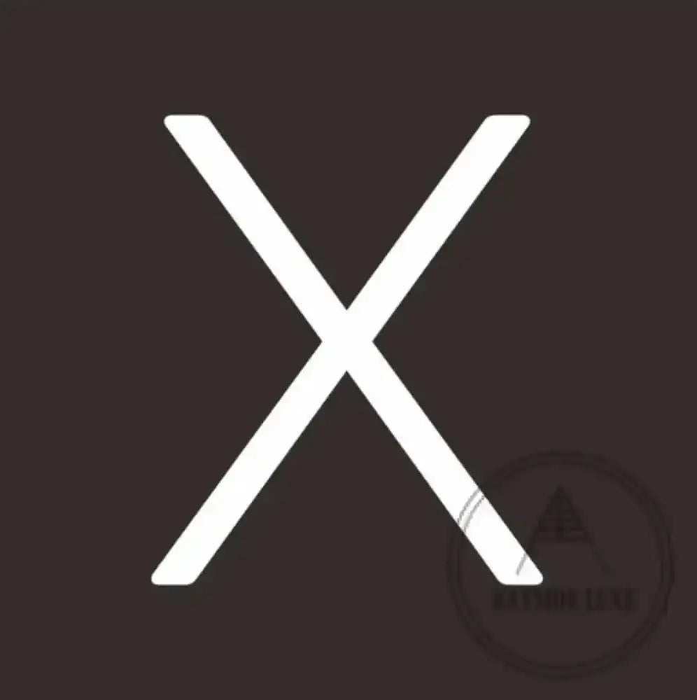 House Numbers and Letters 10 cm / X Bayside Luxe Signage - Solid White Brass Numbers and Letters - Watson's Bay 10cm