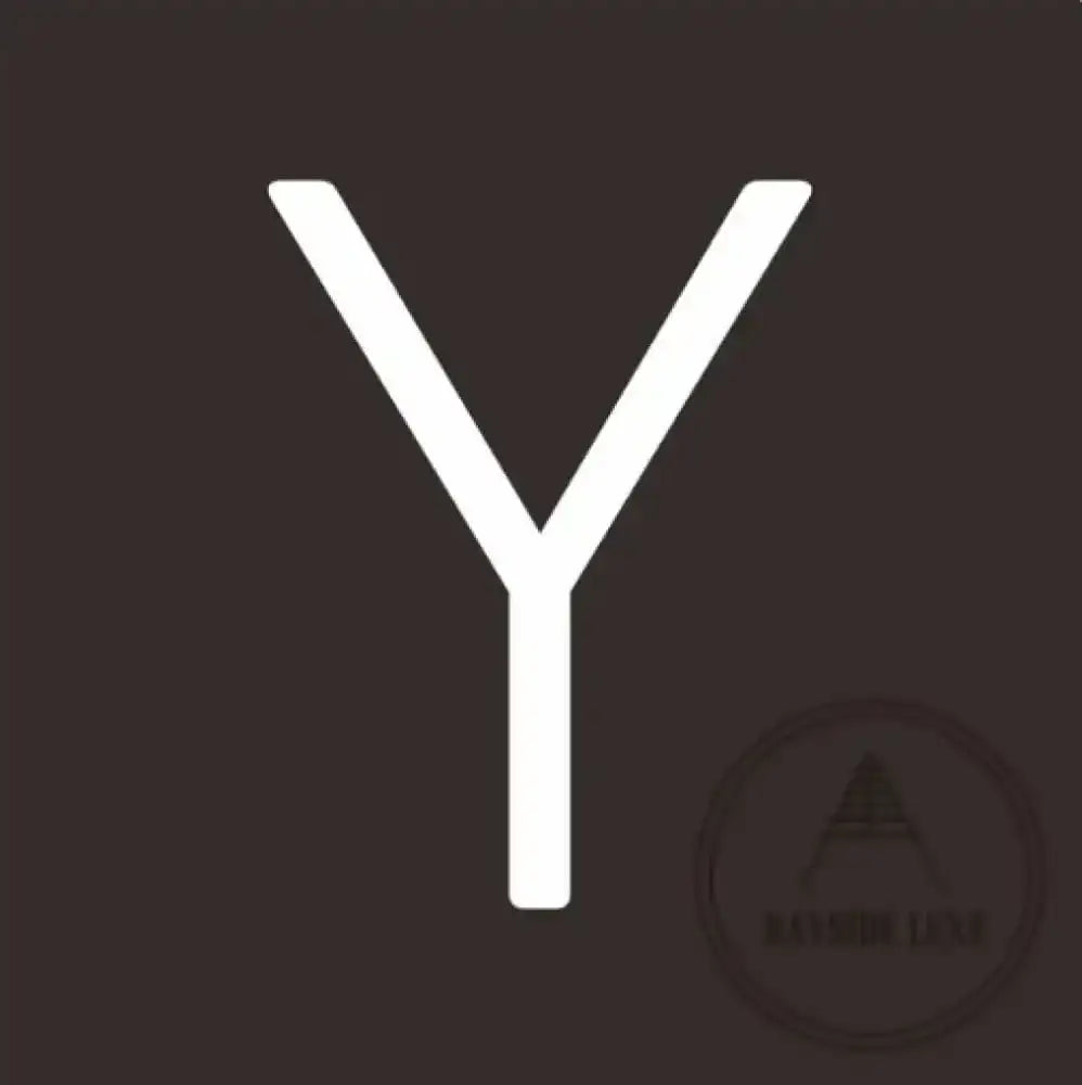 House Numbers and Letters 10 cm / Y Bayside Luxe Signage - Solid White Brass Numbers and Letters - Watson's Bay 10cm